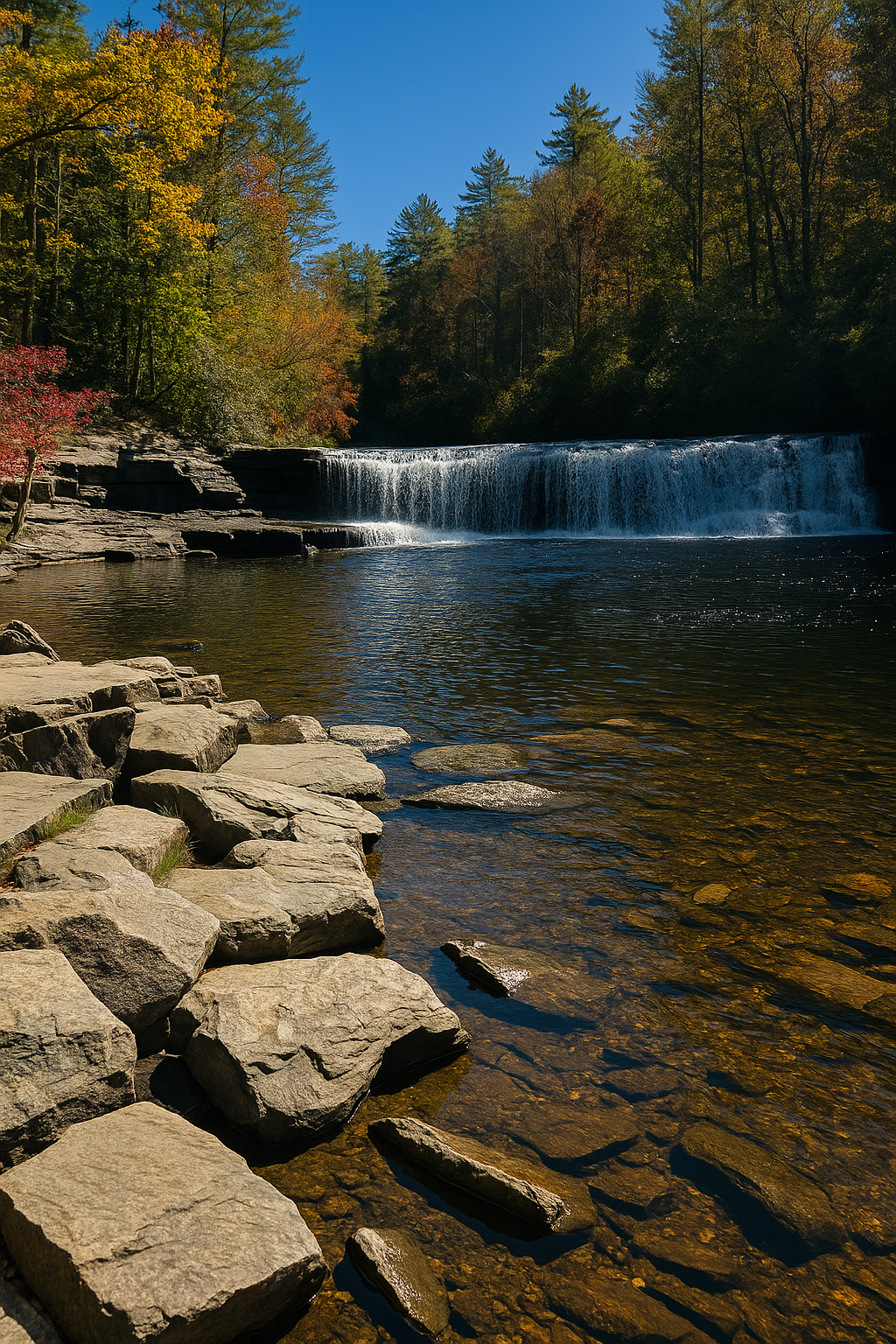 Waterfall in the Blue Ridge near DuPont State Forest