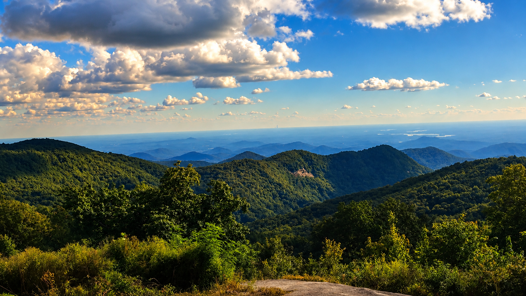 Sassafras Mountain scenic evening ride