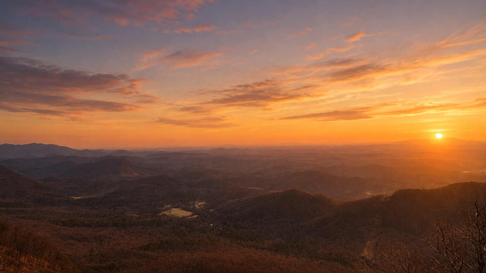 Sassafras Mountain sunset trip